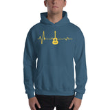 Acoustic Guitar EKG Hoodie Sweatshirt - Yoga Clothing for You