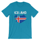 Iceland Flag Short-Sleeve Unisex T-Shirt - Yoga Clothing for You
