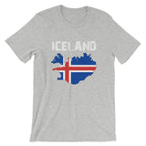 Iceland Flag Short-Sleeve Unisex T-Shirt - Yoga Clothing for You