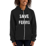 Ladies "Save Ferris" Full-Zip Hoodie Sweater - Yoga Clothing for You
