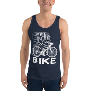 Mens "Penguin Power" Bike Cycling Tank Top Shirt - Yoga Clothing for You