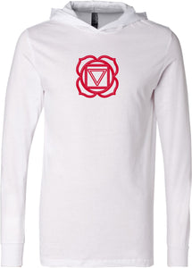 Muladhara Chakra Lightweight Yoga Hoodie Tee Shirt - Yoga Clothing for You