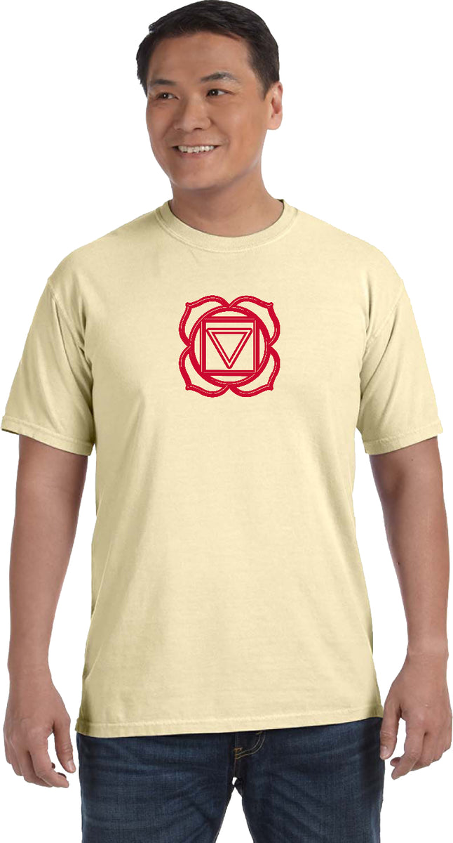 Muladhara Chakra Pigment Dye Yoga Tee Shirt
