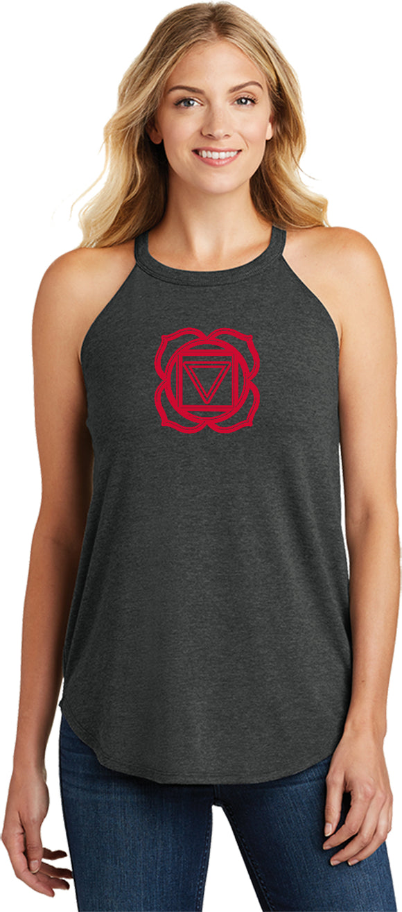 Muladhara Chakra Triblend Yoga Rocker Tank Top - Yoga Clothing for You