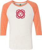 Muladhara Chakra Eco Raglan 3/4 Sleeve Yoga Tee Shirt - Yoga Clothing for You