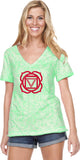 Muladhara Chakra Burnout V-neck Yoga Tee Shirt - Yoga Clothing for You