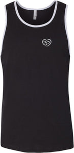 OM Heart Pocket Print Premium Yoga Tank Top - Yoga Clothing for You