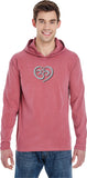 OM Heart Pigment Hoodie Yoga Tee Shirt - Yoga Clothing for You