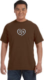 OM Heart Pigment Dye Yoga Tee Shirt - Yoga Clothing for You