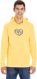 OM Heart Pigment Hoodie Yoga Tee Shirt - Yoga Clothing for You