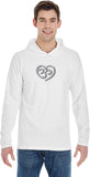 OM Heart Pigment Hoodie Yoga Tee Shirt - Yoga Clothing for You