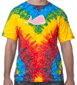 Pink Whale Tie Dye T-shirt - Woodstock - Yoga Clothing for You