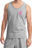 Breast Cancer Tank Top Pink Ribbon Pocket Print Tanktop - Yoga Clothing for You