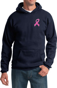 Breast Cancer Hoodie Pink Ribbon Pocket Print - Yoga Clothing for You
