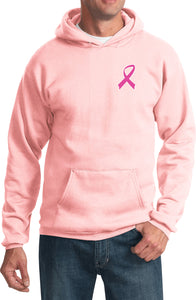 Breast Cancer Hoodie Pink Ribbon Pocket Print - Yoga Clothing for You