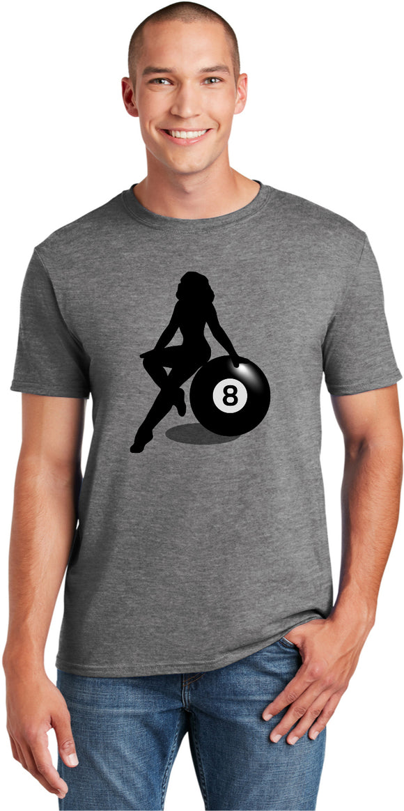 Billiards Pin Up Girl 8 Ball Shirt - Yoga Clothing for You