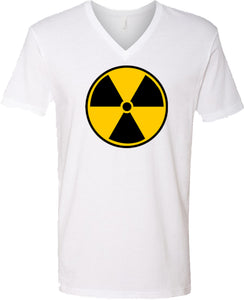 Radiation T-shirt Radioactive Fallout Symbol V-Neck - Yoga Clothing for You