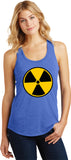 Ladies Radiation Tank Top Radioactive Fallout Symbol Racerback - Yoga Clothing for You