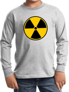 Kids Radiation T-shirt Radioactive Fallout Youth Long Sleeve - Yoga Clothing for You