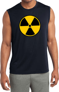 Radiation T-shirt Radioactive Fallout Symbol Sleeveless Shirt - Yoga Clothing for You