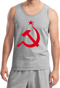 Soviet Union Tank Top Red Hammer and Sickle Tanktop - Yoga Clothing for You