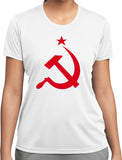 Ladies Soviet Union Shirt Red Hammer and Sickle Dry Wicking Tee - Yoga Clothing for You
