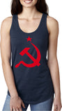 Ladies Soviet Union Tank Top Red Hammer and Sickle Ideal Tanktop - Yoga Clothing for You