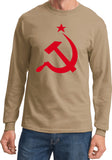 Soviet Union T-shirt Red Hammer and Sickle Long Sleeve - Yoga Clothing for You