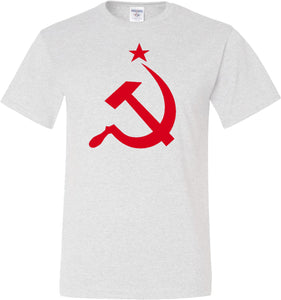Soviet Union T-shirt Red Hammer and Sickle Tall Tee - Yoga Clothing for You