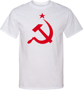 Soviet Union T-shirt Red Hammer and Sickle Tall Tee - Yoga Clothing for You