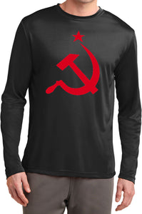 Soviet Union Shirt Red Hammer and Sickle Dry Wicking Long Sleeve - Yoga Clothing for You