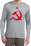 Soviet Union Shirt Red Hammer and Sickle Dry Wicking Long Sleeve - Yoga Clothing for You