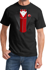 Tuxedo T-shirt Red Vest Tee - Yoga Clothing for You