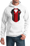 Tuxedo Hoodie Red Vest Hooded Sweatshirt - Yoga Clothing for You