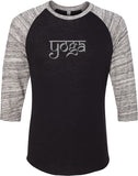 Sanskrit Yoga Text Eco Raglan 3/4 Sleeve Yoga Tee Shirt - Yoga Clothing for You