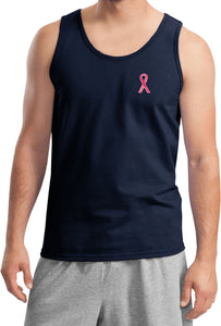 Breast Cancer Tank Top Sequins Ribbon Pocket Print - Yoga Clothing for You