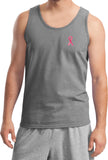 Breast Cancer Tank Top Sequins Ribbon Pocket Print - Yoga Clothing for You
