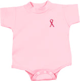 Breast Cancer Sequins Ribbon Pocket Print Infant Romper - Yoga Clothing for You