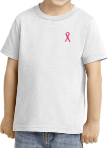 Kids Breast Cancer Shirt Sequins Ribbon Pocket Print Toddler Tee - Yoga Clothing for You