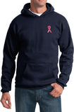 Breast Cancer Hoodie Sequins Ribbon Pocket Print - Yoga Clothing for You