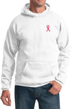Breast Cancer Hoodie Sequins Ribbon Pocket Print - Yoga Clothing for You
