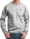 Breast Cancer Sweatshirt Sequins Ribbon Pocket Print - Yoga Clothing for You