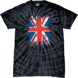 Union Jack Spider Tie Dye Shirt - Yoga Clothing for You