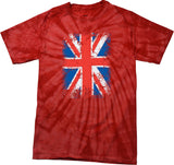 Union Jack Spider Tie Dye Shirt - Yoga Clothing for You