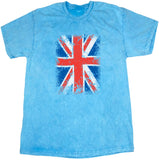 Union Jack Mineral Washed Tie Dye Shirt - Yoga Clothing for You