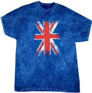 Union Jack Mineral Washed Tie Dye Shirt - Yoga Clothing for You