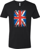 Union Jack T-shirt Flag V-Neck - Yoga Clothing for You