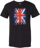 Union Jack T-shirt Flag Tri Blend Tee - Yoga Clothing for You