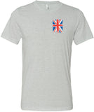 Union Jack T-shirt Flag Pocket Print Tri Blend Tee - Yoga Clothing for You