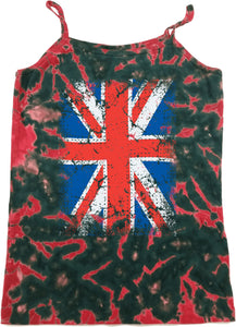 Ladies Union Jack Tank Top Flag Tie Dye Camisole - Yoga Clothing for You
